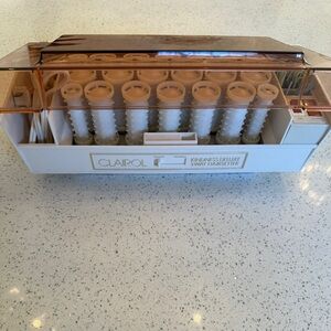 Vintage Clairol kindness deluxe 3-way hair setter hot rollers with clips